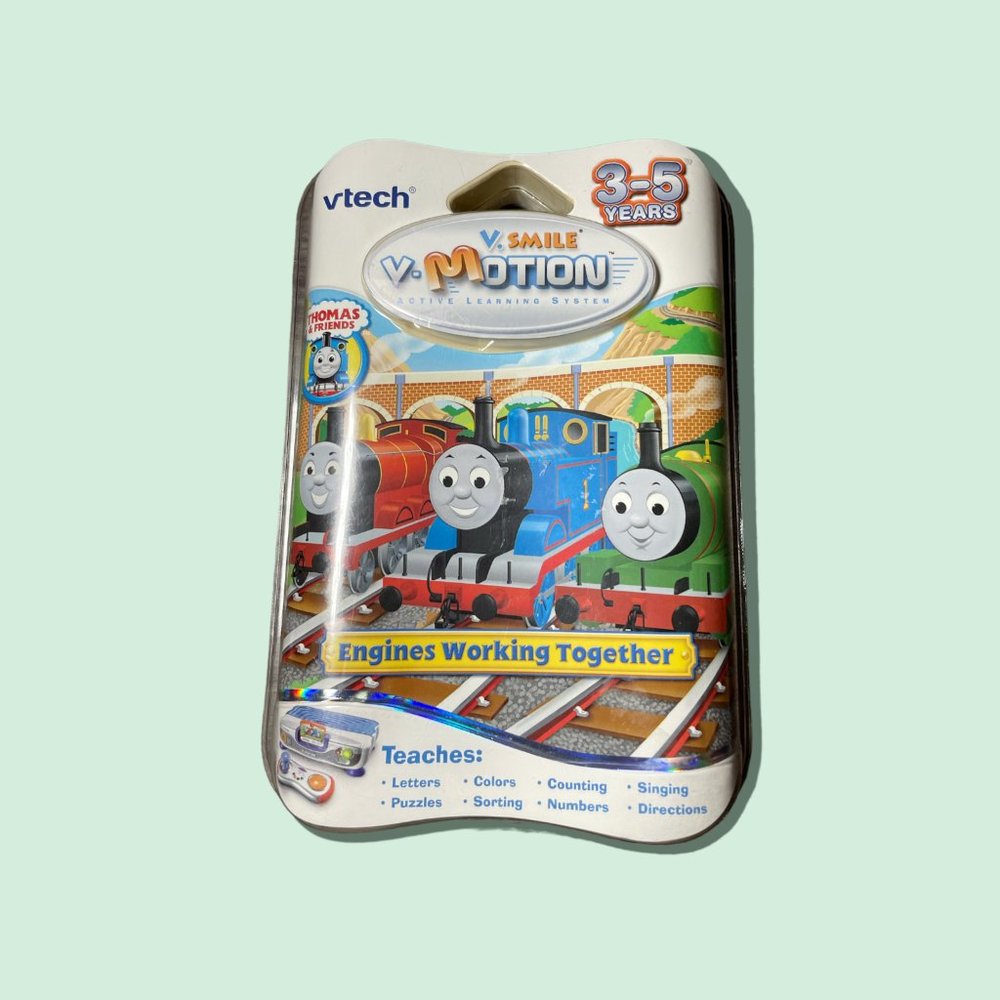 V-SMILE V-MOTION THOMAS & friends, engines work together, educational Learning.
